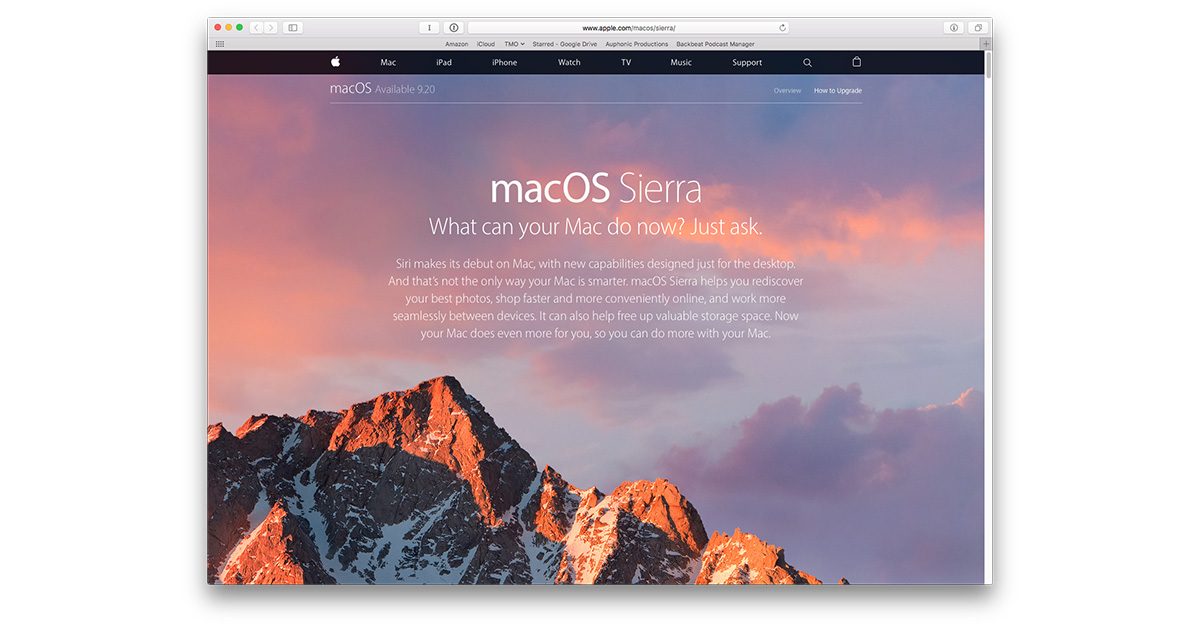 backup software for mac sierra